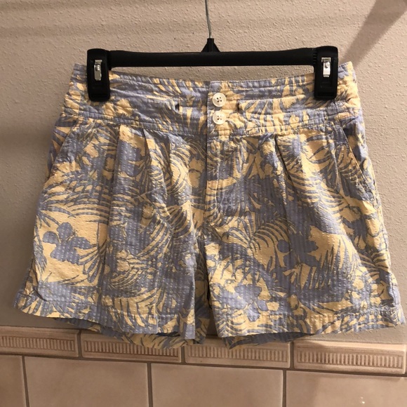 New Free People Island Tropical Mango combo coastal seersucker palm tree short - Picture 7 of 12
